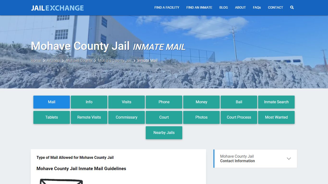 Inmate Mail - Mohave County Jail, AZ - Jail Exchange